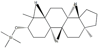 [(4,4-Dimethyl-5α-androstan-3β-yl)oxy]trimethylsilane Structure