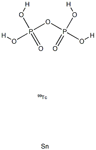 technetium Tc 99m stannous pyrophosphate 化学構造式