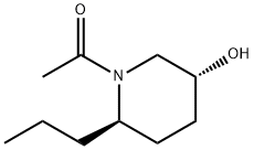 (3R)-1-Acetyl-6β-propyl-3-piperidinol Structure