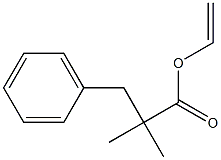 α,α-Dimethylbenzenepropanoic acid ethenyl ester Structure