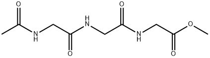 N-[N-(N-アセチルグリシル)グリシル]グリシンメチル 化学構造式
