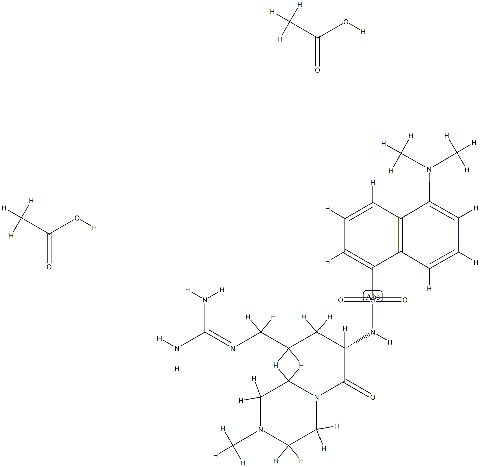 dansyl-arginine-methylpiperidine amide Structure