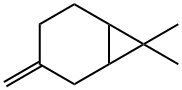 β-carene,7,7-dimethyl-3-methylene-bicyclo[4.1.0]heptane,β-carene,pseudocarene,3(10)-carene Struktur