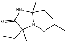 4-Imidazolidinone,1-ethoxy-2,5-diethyl-2,5-dimethyl-(9CI) Structure