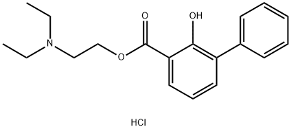 xenysalate hydrochloride, 5560-62-3, 结构式