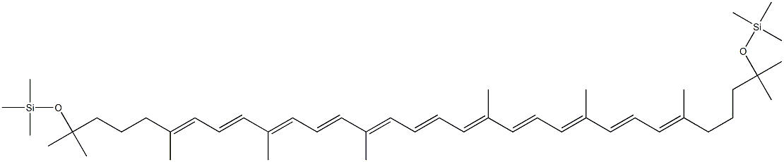 1,1',2,2'-テトラヒドロ-1,1'-ビス[(トリメチルシリル)オキシ]-ψ,ψ-カロテン 化学構造式