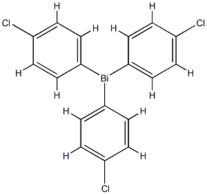 tris(4-chlorophenyl)bismuthane 化学構造式