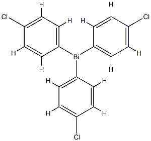 tris(4-chlorophenyl)bismuthane Structure