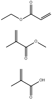 2-Propenoic acid, 2-methyl-, polymer with ethyl 2-propenoate and methyl 2-methyl-2-propenoate, ammonium salt Structure