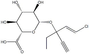 ethchlorvynol glucuronide Struktur