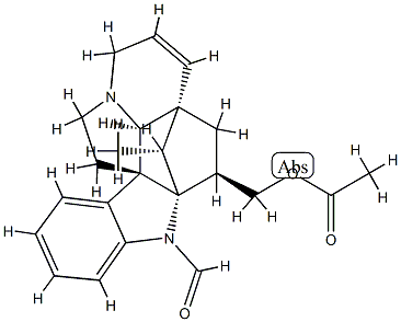 56053-40-8 (5α,12β,19α,20R)-3β-[(Acetyloxy)methyl]-6,7-didehydro-2α,20-cycloaspidospermidine-1-carbaldehyde