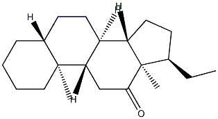 (17α)-5α-Pregnan-12-one Struktur