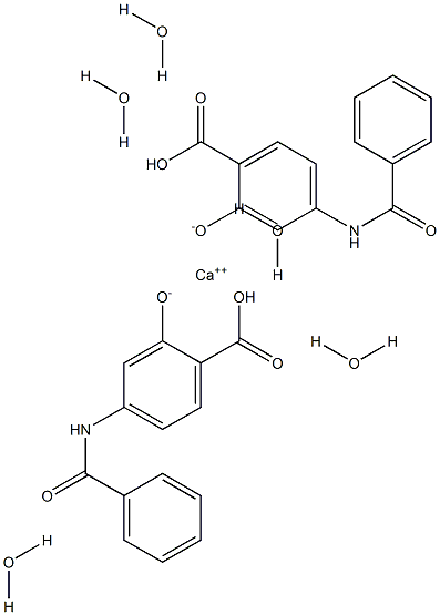 Benzoylpas calcium pentahydrate Struktur