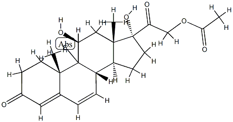 6-dehydrofluorocortisol acetate 结构式