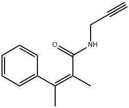 (Z)-α,β-Dimethyl-N-(2-propynyl)cinnamamide Struktur