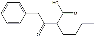 α-Butyl-β-oxobenzenebutyric acid Structure