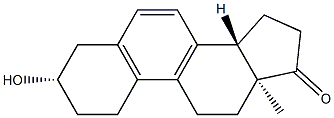 3β-Hydroxy-5,7,9-estratrien-17-one Struktur
