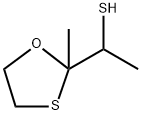 a,2-Dimethyl-1,3-oxathiolane-2-methanethiole Struktur