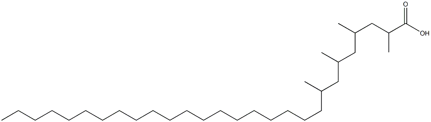 2,4,6,8-テトラメチルオクタコサン酸 化学構造式