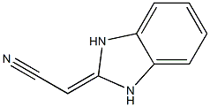 delta2,alpha-Benzimidazolineacetonitrile (8CI) Struktur