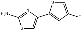 2-Thiazolamine,4-(4-fluoro-2-thienyl)-(9CI) 结构式