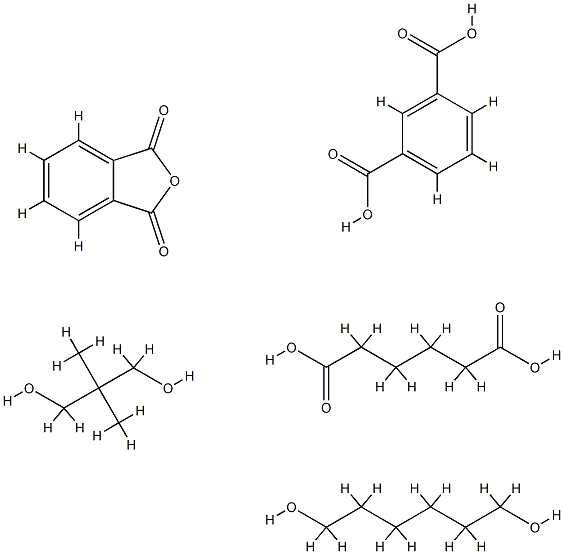 1,3-Benzenedicarboxylic acid, polymer with 2,2-dimethyl-1,3-propanediol, hexanedioic acid, 1,6-hexanediol and 1,3-isobenzofurandione|1,6-己二醇和1,3-异苯并呋喃二酮的聚合物