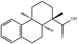 (1S)-1,2,3,4,4a,9,10,10aβ-オクタヒドロ-1,4aβ-ジメチル-1β-フェナントレンカルボン酸 化学構造式