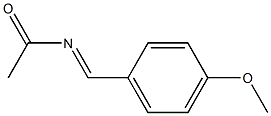 Acetamide, N-[(4-methoxyphenyl)methylene]-, [N(E)]- (9CI) Struktur