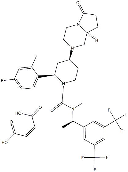 オルベピタントマレイン酸塩 化学構造式
