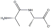 L-Alanine, L-alanyl-, ion(1-) (9CI) Structure