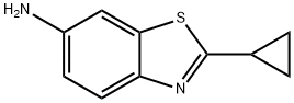 6-Benzothiazolamine,2-cyclopropyl-(9CI) 化学構造式