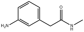 2-(3-アミノフェニル)-N-メチルアセトアミド 化学構造式