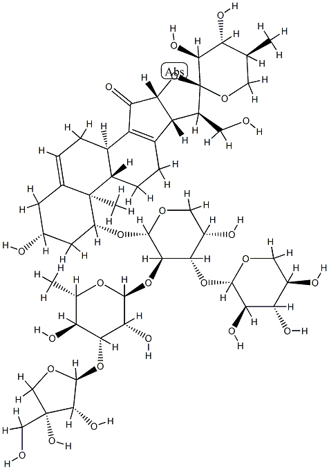 延龄草A,58809-09-9,结构式