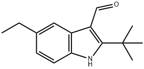 2-(叔丁基)-5-乙基-1H-吲哚-3-甲醛,588670-11-5,结构式