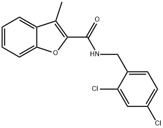 2-Benzofurancarboxamide,N-[(2,4-dichlorophenyl)methyl]-3-methyl-(9CI) Struktur