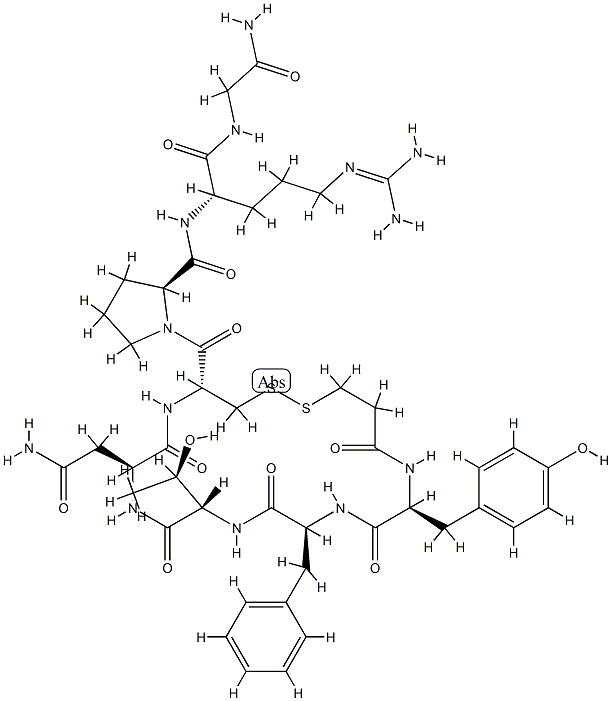 vasopressin, deamino(4-Thr-8-Arg)- Struktur