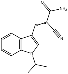 2-Propenamide,2-cyano-3-[1-(1-methylethyl)-1H-indol-3-yl]-(9CI),590358-19-3,结构式