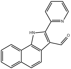 1H-Benz[g]indole-3-carboxaldehyde,2-(2-pyridinyl)-(9CI),590397-80-1,结构式