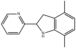 1H-Indole,2,3-dihydro-4,7-dimethyl-2-(2-pyridinyl)-(9CI),591757-63-0,结构式