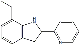 1H-Indole,7-ethyl-2,3-dihydro-2-(2-pyridinyl)-(9CI) Struktur