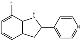 1H-Indole,7-fluoro-2,3-dihydro-2-(4-pyridinyl)-(9CI) Structure