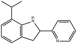 1H-Indole,2,3-dihydro-7-(1-methylethyl)-2-(2-pyridinyl)-(9CI) Structure
