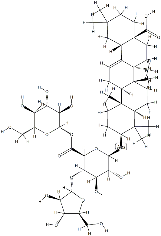 竹节人参皂苷 IB, 59252-87-8, 结构式