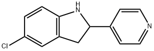 1H-Indole,5-chloro-2,3-dihydro-2-(4-pyridinyl)-(9CI),593234-55-0,结构式
