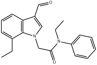 1H-Indole-1-acetamide,N,7-diethyl-3-formyl-N-phenyl-(9CI)|