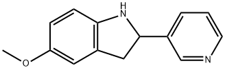 1H-Indole,2,3-dihydro-5-methoxy-2-(3-pyridinyl)-(9CI),595545-70-3,结构式
