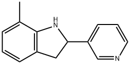 1H-Indole,2,3-dihydro-7-methyl-2-(3-pyridinyl)-(9CI) Struktur