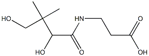 (±)-N-(2,4-dihydroxy-3,3-dimethyl-1-oxobutyl)-beta-alanine 结构式