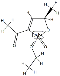 Ethanone, 1-[(2R,5R)-2-ethoxy-2,5-dihydro-5-methyl-2-oxido-1,2-oxaphosphol-3-yl]-, rel- (9CI),599179-50-7,结构式