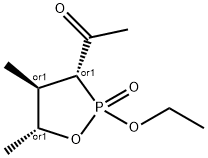 Ethanone, 1-[(3R,4R,5R)-2-ethoxy-4,5-dimethyl-2-oxido-1,2-oxaphospholan-3-yl]-, rel- (9CI),599179-58-5,结构式